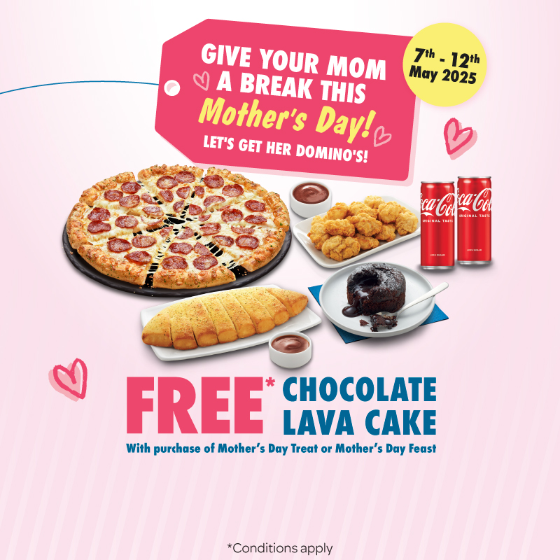 Mother's Day Special - FREE Chocolate Lava Cake